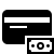 Icon einer Kundenkarte mit einem Geldschein
